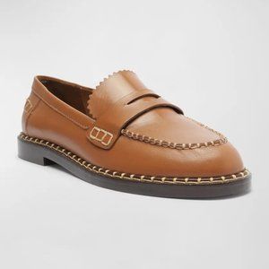 Schutz new leather loafer